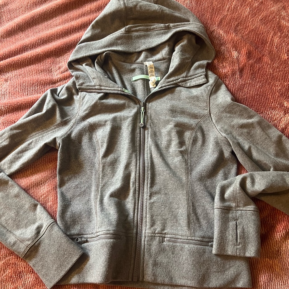 Lululemon gray zip up hoodie